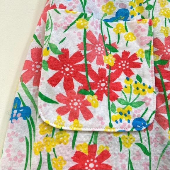 Vintage Haymaker Floral Button Down Skirt Skort w/ Shorts Made in USA, Size S - Picture 7 of 11